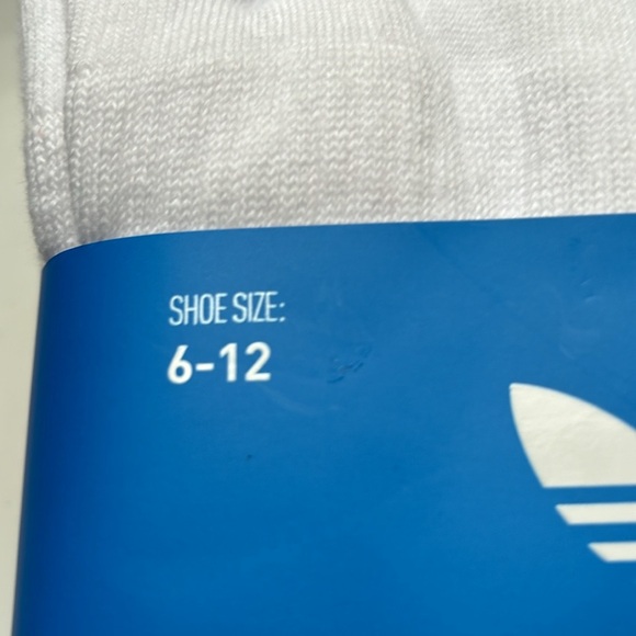 New Adidas Socks Package Men’s 6 Pair White Crew Socks Casual Athletic Sz 6-12 - Picture 7 of 12